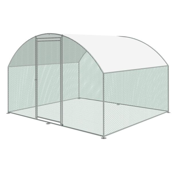 3m X 5.6m Round top Metal Chicken Run Walk In Coop For Poultry Hen Cage Pen Walk in Chicken Cage