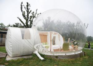 Buy cheap Outdoor Clear Top Resort Inflatable Lodge Bubble Hotel With Framed Small Dome N Capsule Tunnel product