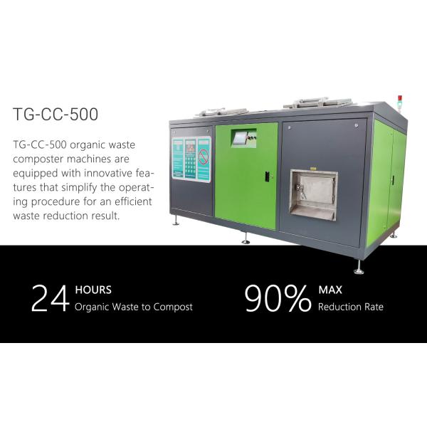 Compact Kitchen Food Automatic Fully Mechanised Organic Waste Machine For Compost Converter