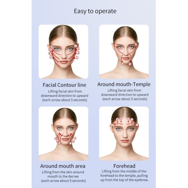 6 IN 1 Cleansing RF Beauty Equipment Magenetic Face Lifting Tightening Massage