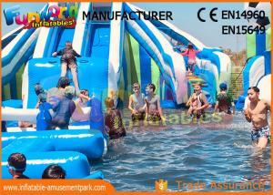 Buy cheap Funworld Large Inflatable Water Slide With Swimming Pool Pvc Tarpaulin product