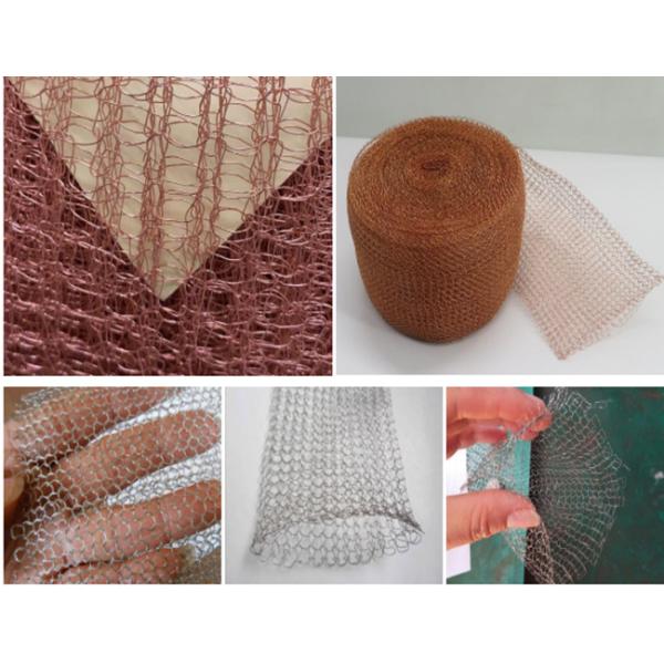 Metal Knitted Wire Mesh Filter Double Wire Weaving Precision Width 400mm SS316L Customized