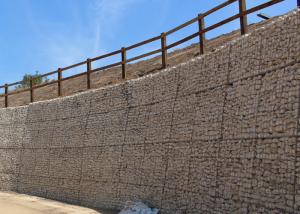 China Woven or Welded Type Galvanized Gabion Stone Basket For Retaining Wall on sale