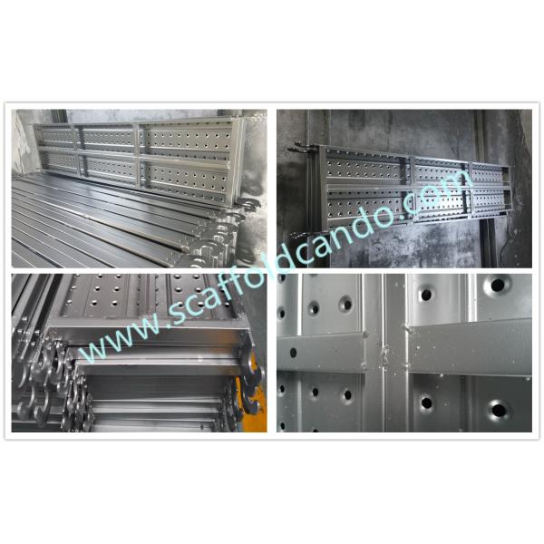 1800mmL 1829mmL steel plank with hooks scaffold galvanized catwalk for cuplock ringlock frame scaffolding system