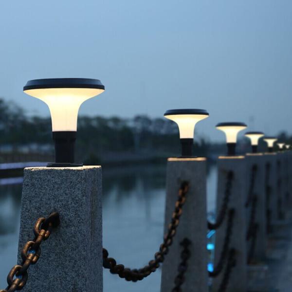 Contemporary Style Outdoor Waterproof Durable Solar Powered LED Pillar Light Decoration Light