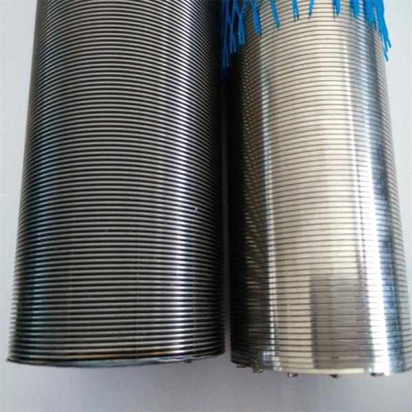 Pure Round 316L Wire Wrapped Johnson Screen Tube diameter 33-300mm for Juice and Beer Filter Treatment
