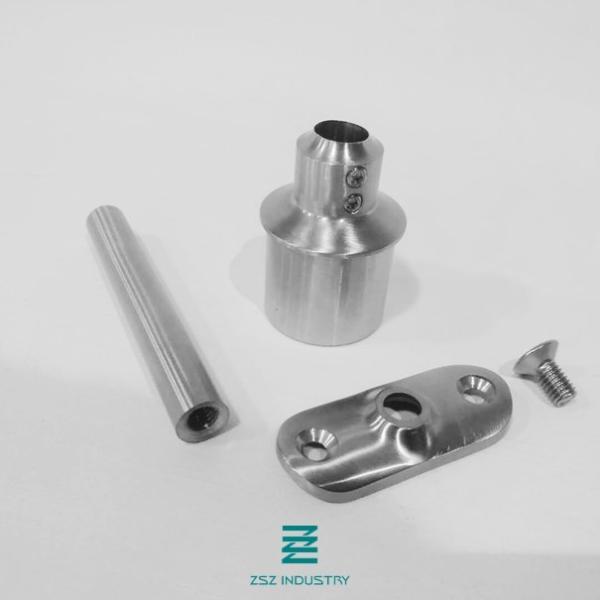 304 Stainless Steel Handrail Brackets Support With Direction Adjustable