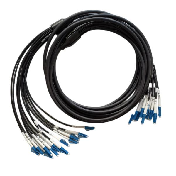 Offer Sample Patch Cord Armored Tactical Fiber Optic Cables 3.0mm LSZH Black Jacket Armor Optic lc to lc patch cord cables ftta
