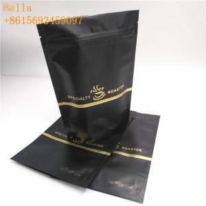 China Laminated Material Plastic Pouches Packaging , Stand Up Zipper Pouch With One - Way Valve on sale