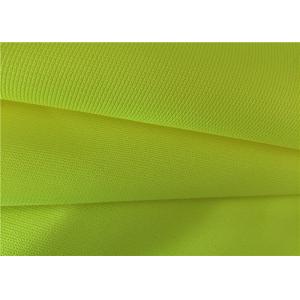 China 100% Polyester High Visibility Fluorescent Material Fabric For Safety Workwear on sale