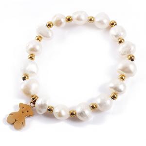 China Fancy Freshwater Pearl Handmade Stone Bracelets / Charm Pearl Bracelet on sale
