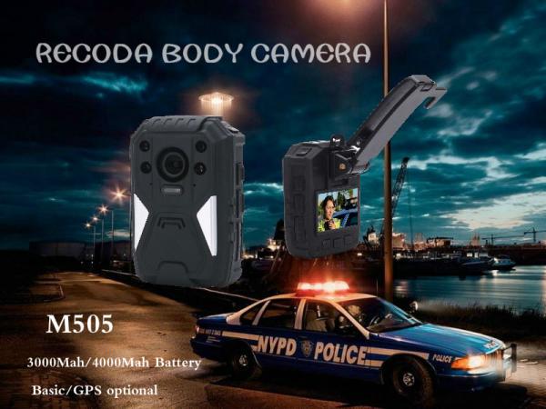 1296P IP67 Waterproof Law Enforcement Body Worn Camera 8-11 Hours 1 Min Pre - Record