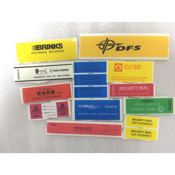 Custom Tamper Evident Labels Total Transfer Void Open With Barcode