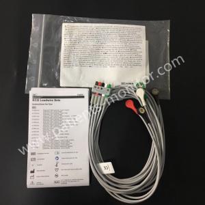 China GE Multi - Link ECG Lead Wire Replaceable Set 5 Lead Snap AHA 130cm 51 In American Standard 4411200-002 on sale