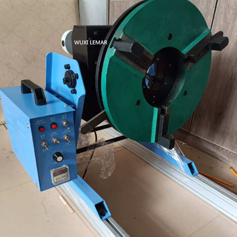 Pipe Flange Welding Positioner 50kg, Benchtop Rotary Table for Robot Welding