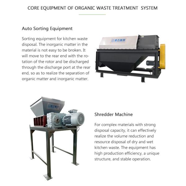 Commercial Food Waste Disposal Equipment Large Capacity Recycle Machine 10T/Day