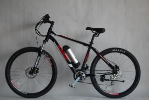 Buy cheap Brushless Electric Motor Mountain Bike Black Full Suspension Electric Mountain Bike product