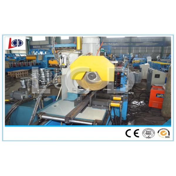 PLC Control Steel Pipe Roll Forming Machine , Square Tube Making Machine 50Hz