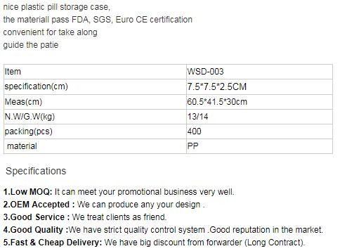 28 compartment column shape plastic pill storage box with pill crush box, Conventional eco-friendly 4 grids plastic trav