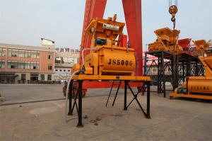 China Twin Shaft JS1000 1m3 Volume Cement Mixer Machine Electric Self Loading Concrete Mixer on sale