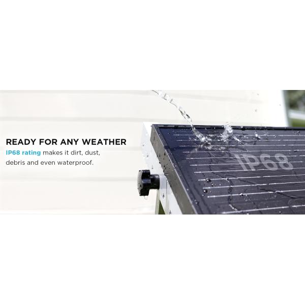 Waterproof 12V 100W Rigid Solar Panel Mono PV Modules High Efficiency