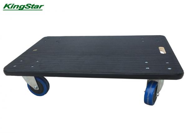 Quality Anti Slip Rubber Matted Plywood Small Furniture Dolly Pu Caster 450kg Capacity for sale