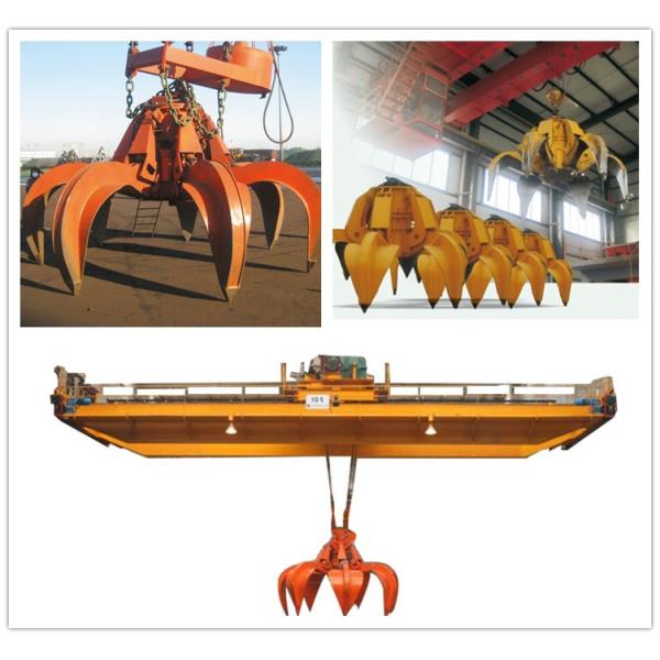 Yuantai High Efficiency Goden Quality Grab Double Girder Overhead Crane