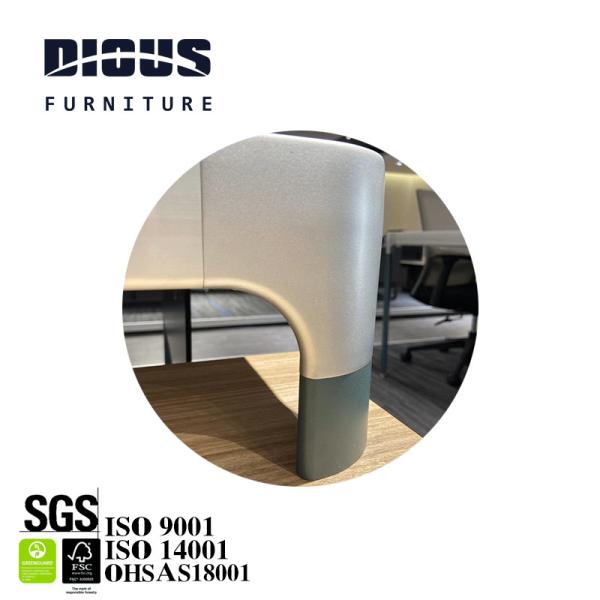 L Shape Executive Office Table , 16mm E1 Office Computer Desk