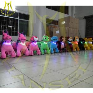 China Hansel 2016 Animated Electronic Plush Toys Green Dinosaur Animal Ride For Mall on sale