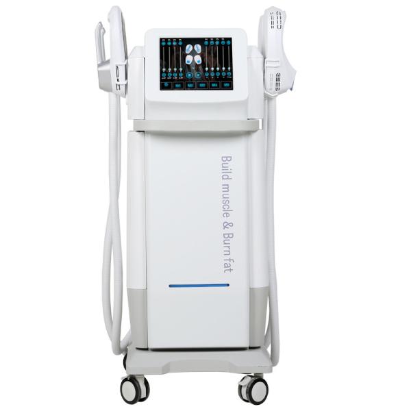 Electromagnetic Muscle Stimulator Machine 4 Handles RF Manual Mode Weight Loss Trainer Body Slimming Machine