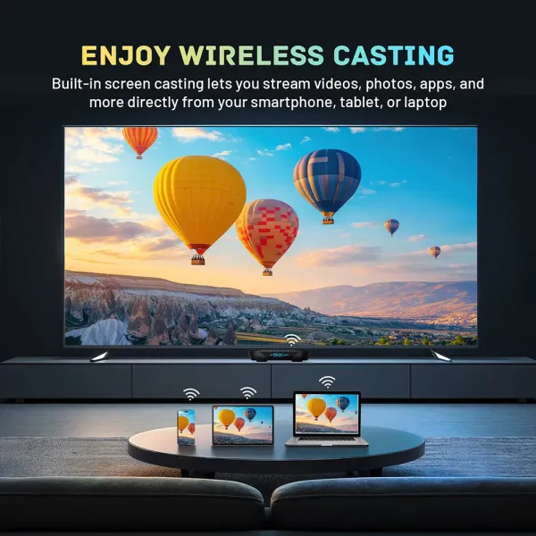 WiFi6 4K Resolution Ultra HD Android 14 Set Top Box With Smartive Player PRO