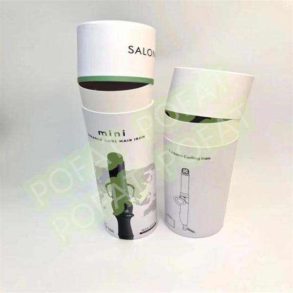 UV Varnish Paper Tube Packaging 180GSM Kraft Paper Cylinder Containers