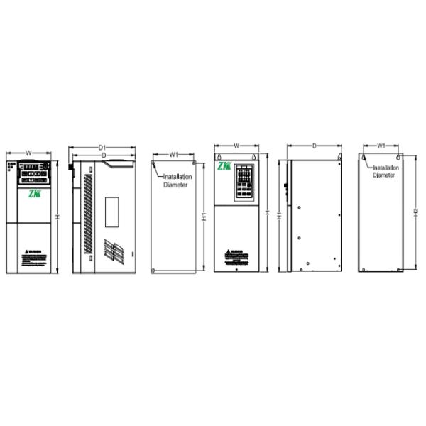 MPPT 0.75kw 2.2kw Solar VFD Pump Drive 450VDC 220VAC With LED Keypad