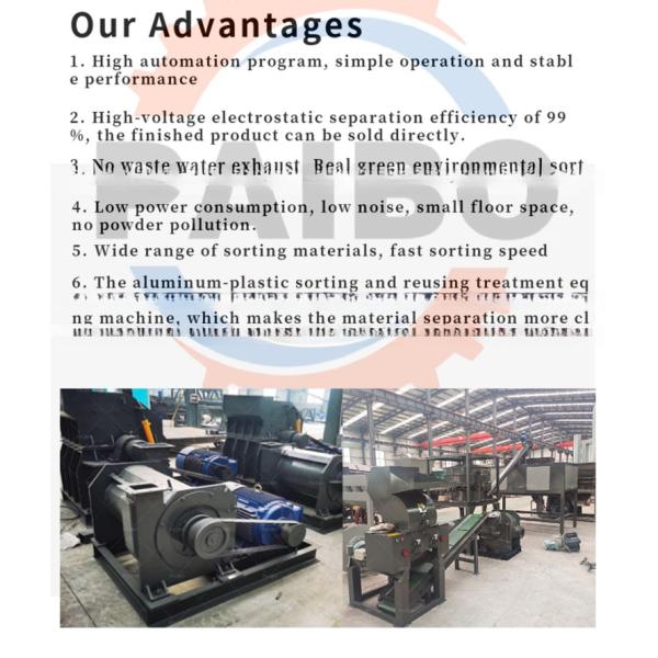 Eco-Friendly Metal Recycling Machines for PCBs Board Recycle Process in Energy Mining