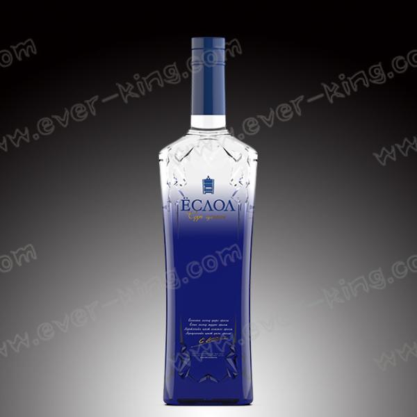 Customed Rubber Stopper 500mL 750mL Vodka Glass Bottle