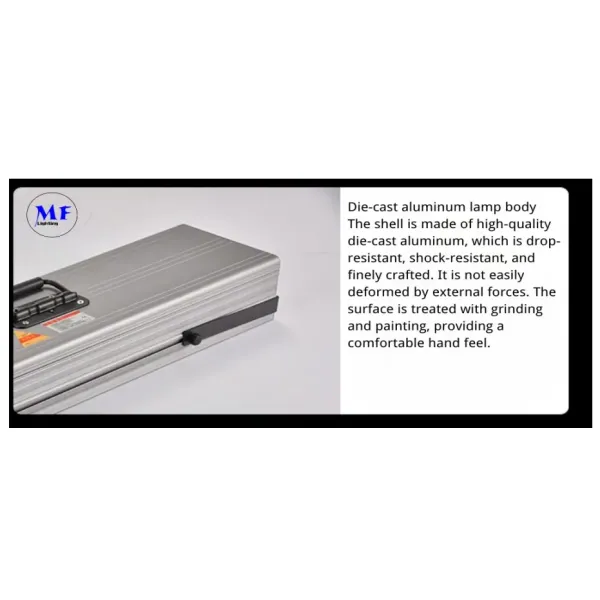 High-Efficiency 365/395nm Air-Cooled Dual-Fan Tech Die-Cast Alu IP43 Housing Dual-Wavelength 60W UV Curing Light for Mobile Screens 3D Resins