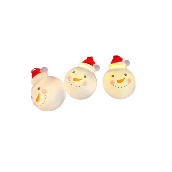 Christmas String Lights Battery Powered LED Lights Xmas Tree Indoor Outdoor Decoration Santa Claus Snowman Snowball Ornament