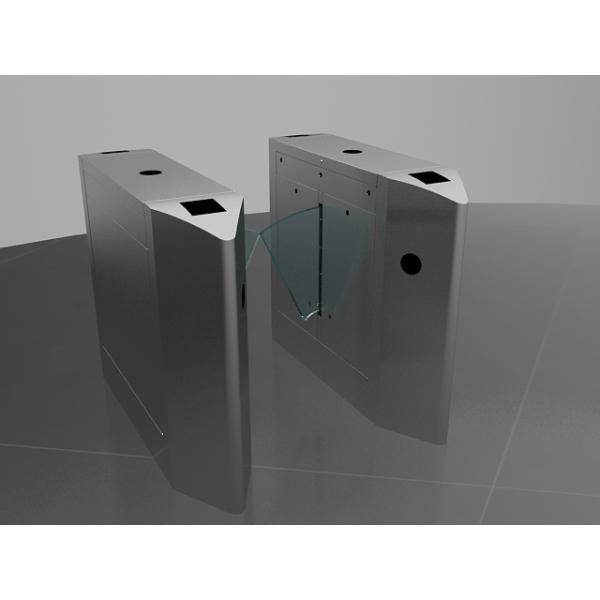 Pedestrian Control Flap Barrier Turnstile , Gate Access Control Systems Electronic