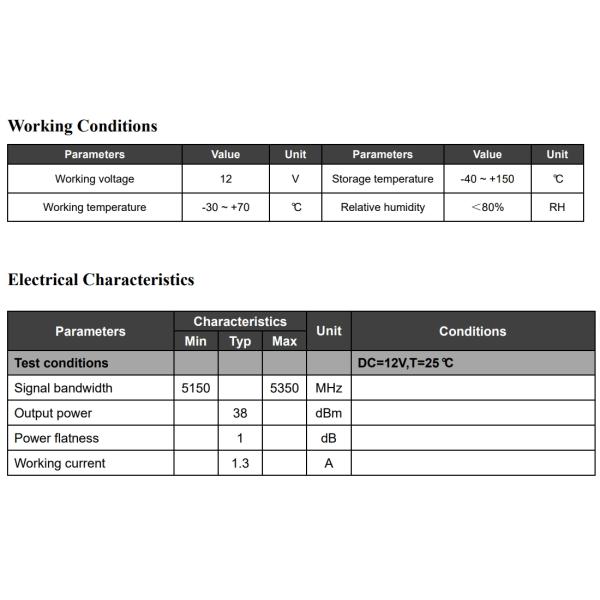 12V 6W RF Signal shielding Drone Jammer Blocker Module PCBA with Standard Features for 5150-5350MHz