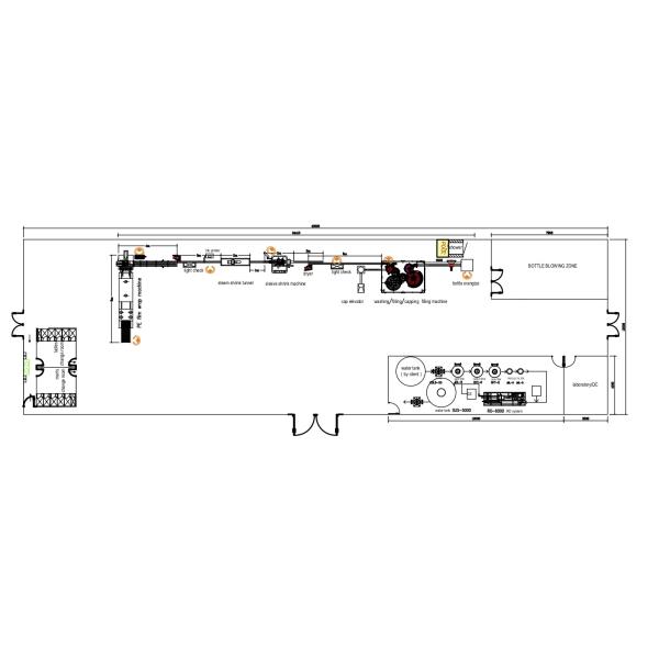 Long Warranty Liquid Filling Machine RO Water Treatment 1000-8000l / H Capacity