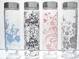 Buy cheap Colorful Single-wall Glass Water Bottles, 500ml high borosilicate water glass bottle product
