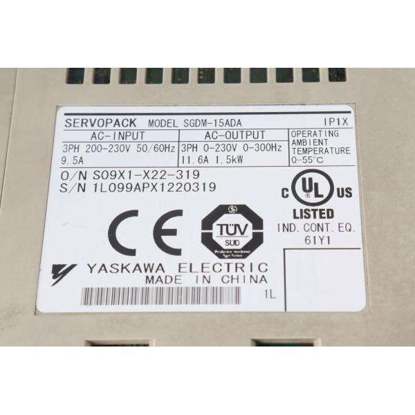 Yaskawa SGDM-15ADA AC SERVO AMPLIFIER 200-230V 9.5A 1.5KW NEW