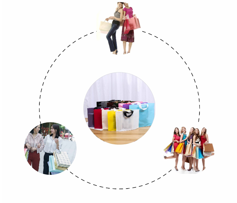 Custom Printed Logo Recyclable Retail Reusable Black Plastic Poly Tote Carrier Shopping Bags