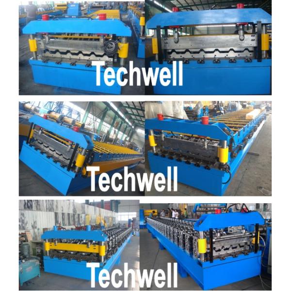 Standard Wide Span IBR Roofing Sheet Roll Forming Machine With 5.5 Kw Main Motor Power