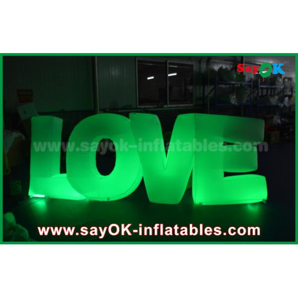 Colorful Inflatable Letter Love With Led light For Party / Wedding Decoration