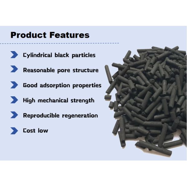 Gold Columnar Air Purification Activated Carbon Adsorbent Variety for Environmental Protection
