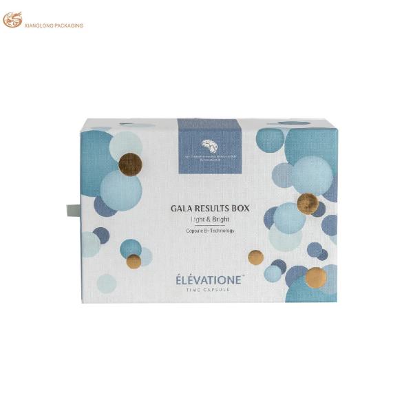 XL Packaging Custom Printed Cosmetic Boxes Custom Logo Sliding Drawer Box Rigid Cardboard Skin Care Paper Box Soap Packaging Box With Ribbon