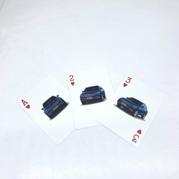 Silver Foil Stamping CMYK 320gsm White Core Poker Playing Cards