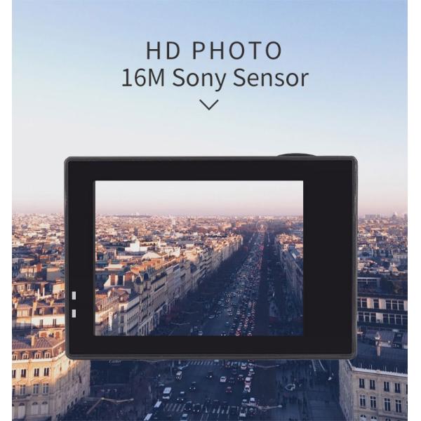 Interpolated Waterproof 4k Wifi Sports Action Camera 400mAh Multi Color