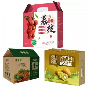 China Customized Fruit And Veg Cardboard Boxes Corrugated Rectangle on sale